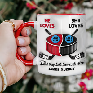 Personalized Gifts For Ice Hockey-loving Couple Coffee Mug 02hupu221124 - Coffee Mug - GoDuckee