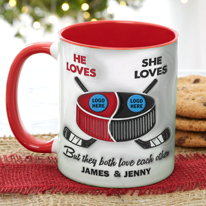 Personalized Gifts For Ice Hockey-loving Couple Coffee Mug 02hupu221124 - Coffee Mug - GoDuckee