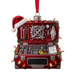 Mechanical Box Ornament - Personalized Gifts For Mechanic Christmas Ornament 09PGLU191026 - Ornament - GoDuckee
