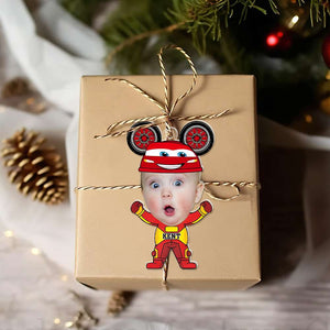 Personalized Custom Photo Face For Kids Acrylic Ornament 03KALU071124 - Ornament - GoDuckee