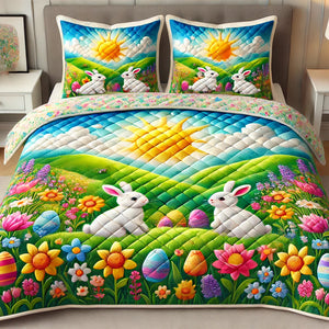 Rabbit Quilt Bedding Set Special Line 04TODT160125 - Blanket - GoDuckee