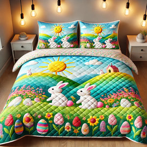 Rabbit Quilt Bedding Set Special Line 04TODT160125 - Blanket - GoDuckee