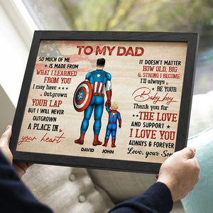 We Love You Dad 05NAHN040523TM Personalized Dad Hero Canvas Poster Print - Poster & Canvas - GoDuckee