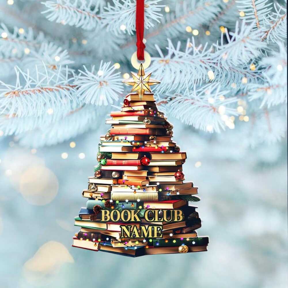 Personalized Gifts For Book Lovers Christmas Ornament 10ACXX240924 - Ornament - GoDuckee