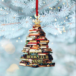 Personalized Gifts For Book Lovers Christmas Ornament 10ACXX240924 - Ornament - GoDuckee