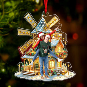 Custom Photo Gifts For Couple Ornament 03dglu240924 - Ornament - GoDuckee