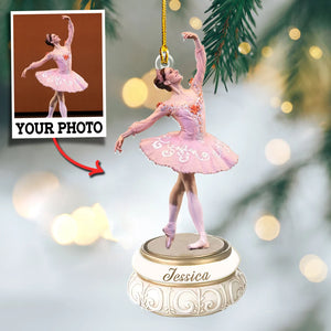 Custom Photo Gifts For Ballerina, Upload Ballet Photo Christmas Ornament 36pgxx290824 - Ornament - GoDuckee