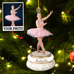 Custom Photo Gifts For Ballerina, Upload Ballet Photo Christmas Ornament 36pgxx290824 - Ornament - GoDuckee