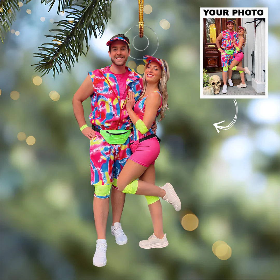 Custom Photo Gifts For Couple, Upload Couple Photo Christmas Ornament 49pgxx290824 - Ornament - GoDuckee