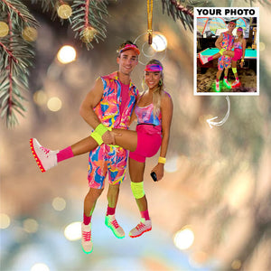 Custom Photo Gifts For Couple, Upload Couple Photo Christmas Ornament 49pgxx290824 - Ornament - GoDuckee