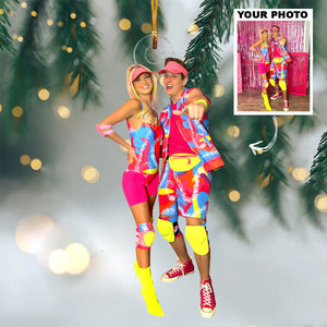 Custom Photo Gifts For Couple, Upload Couple Photo Christmas Ornament 49pgxx290824 - Ornament - GoDuckee