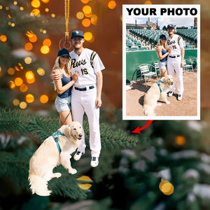 Custom Photo Gifts For Baseball Players, Upload Baseball Photo Christmas Ornament 09pgvp140924 - Ornament - GoDuckee