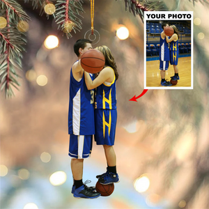 Custom Photo Gifts For Basketball Players, Upload Basketball Photo Christmas Ornament 08pgvp140924 - Ornament - GoDuckee