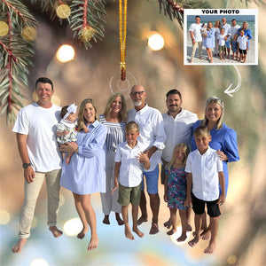 Custom Photo Gifts For Family, Upload Beach Moments Christmas Ornament 15pgvp140924 - Ornament - GoDuckee