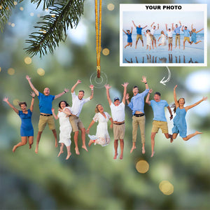 Custom Photo Gifts For Family, Upload Beach Moments Christmas Ornament 15pgvp140924 - Ornament - GoDuckee