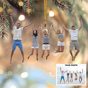 Custom Photo Gifts For Family, Upload Beach Moments Christmas Ornament 15pgvp140924 - Ornament - GoDuckee