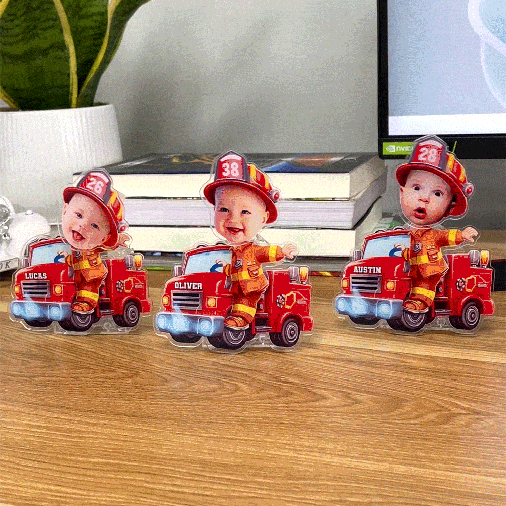 Custom Photo Gifts For Firefighter Shaking Head Standee Cute Gifts - Shaking Head Standee - GoDuckee