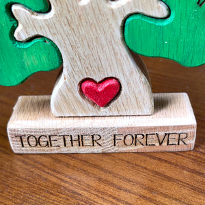 Personalized Tree Family Wooden Art Puzzle, Gift For Family - Wood Sign - GoDuckee