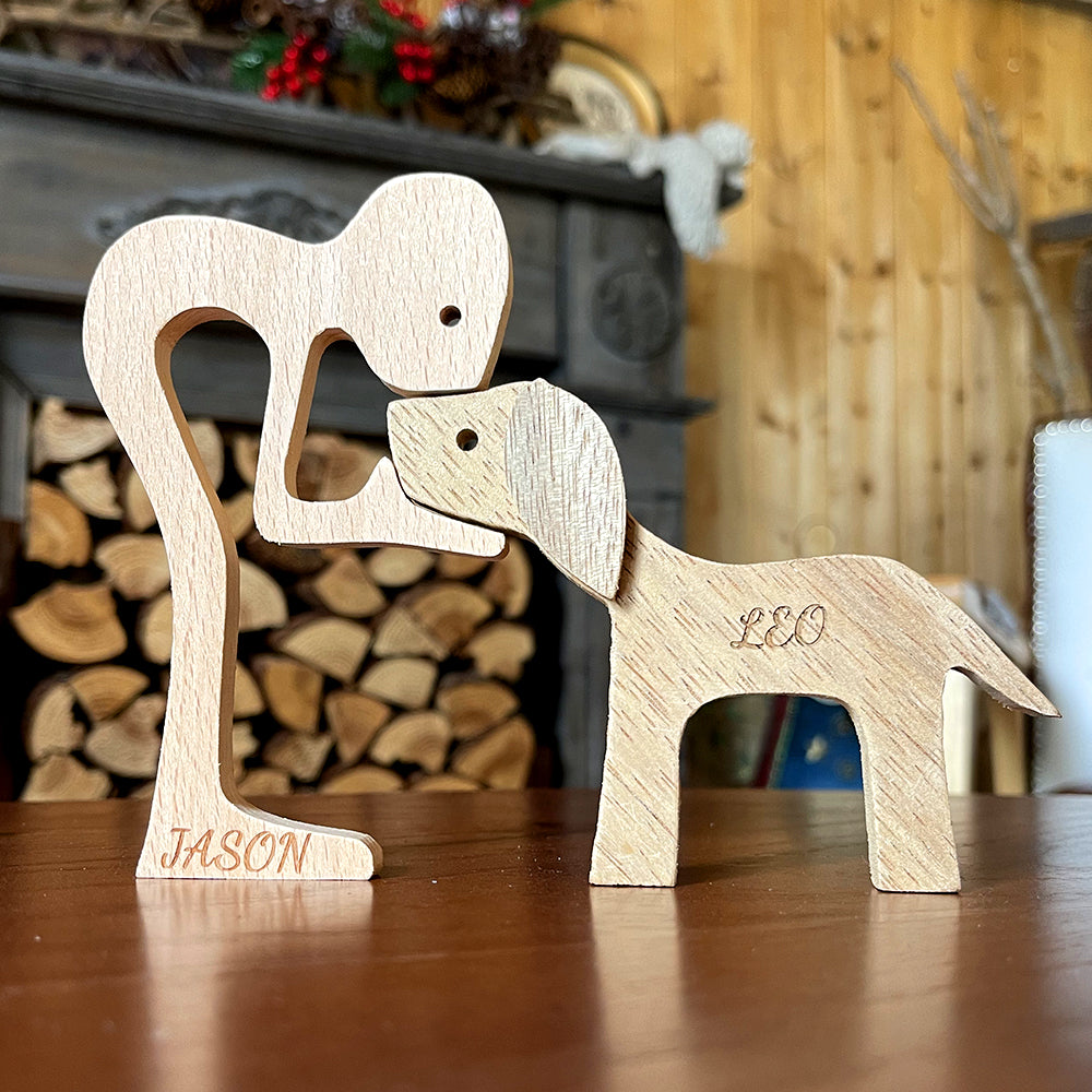 Handmade Wooden Animal Puzzle - Puppy Dog - Personalized