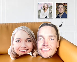 Custom Face Pillow, Funny Gift For Family Members, Upload Face Photo - Pillow - GoDuckee