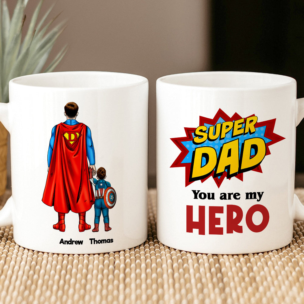Dad 04HUDT170423TM Personalized White Mug - Coffee Mug - GoDuckee