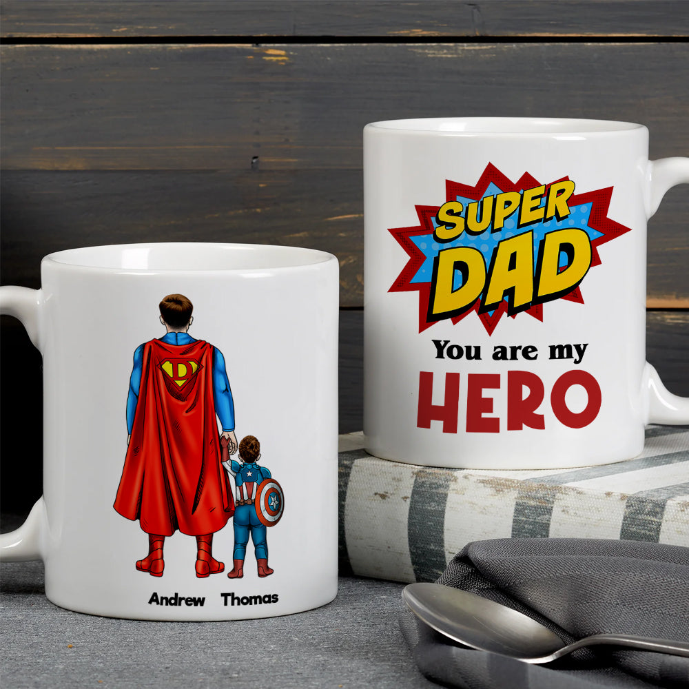 Dad 04HUDT170423TM Personalized White Mug - Coffee Mug - GoDuckee