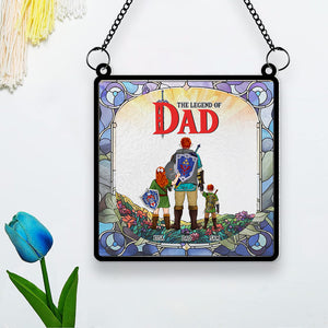 Personalized Gifts For Dad Suncatcher Window Hanging Ornament 011KAMH250424HG Father's Day (Copy) - Ornaments - GoDuckee