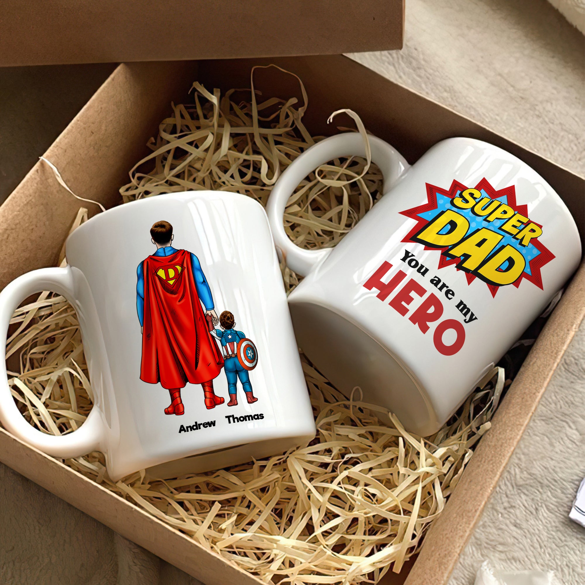 Dad 04HUDT170423TM Personalized White Mug - Coffee Mug - GoDuckee
