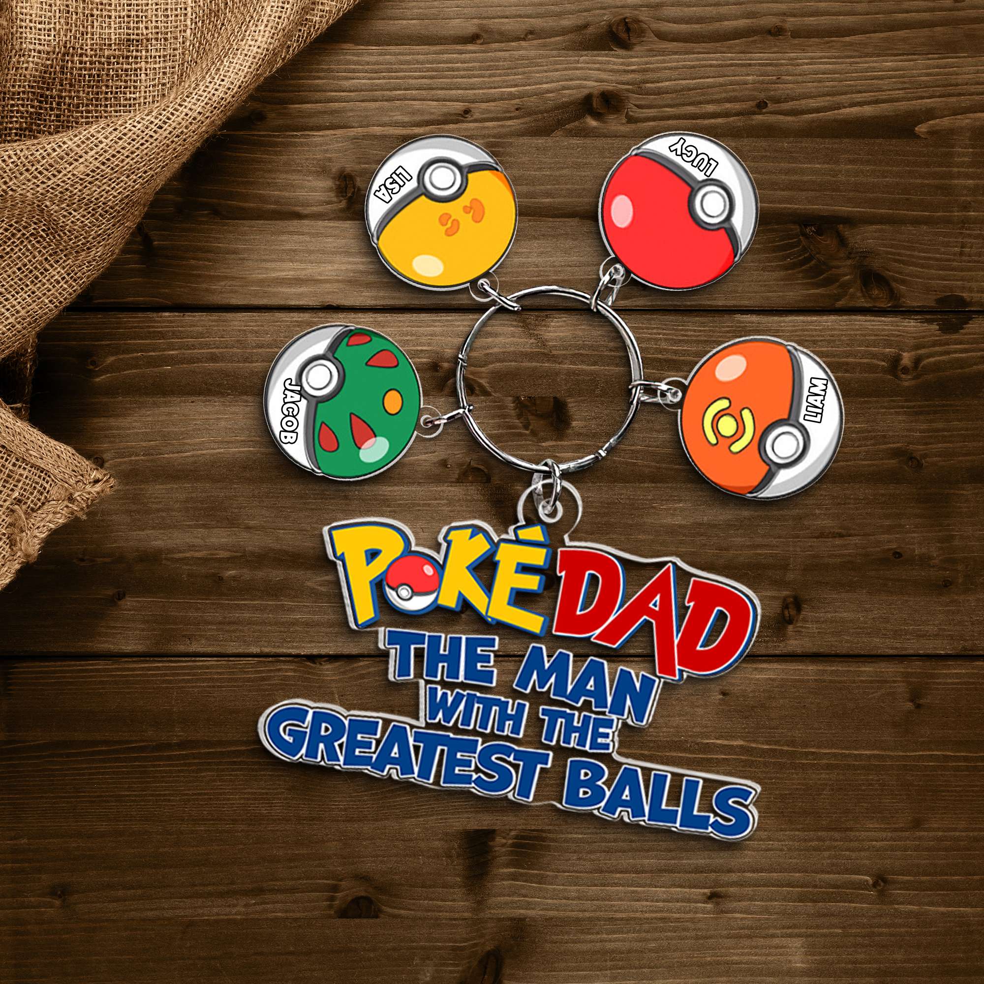 Personalized Gifts For Dad Keychain 05OHPU020424 Father's Day - Keychains - GoDuckee