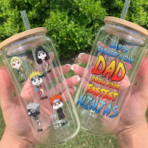 Personalized Gifts For Dad Glass Can 042htpu260324 Father's Day - Drinkware - GoDuckee