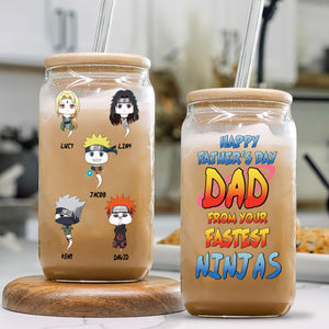 Personalized Gifts For Dad Glass Can 042htpu260324 Father's Day - Drinkware - GoDuckee