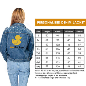 (ZIMO) Women Denim Jacket - Personalized Gifts For here Denim Jacket Quote/Design Mã - Denim Jacket - GoDuckee