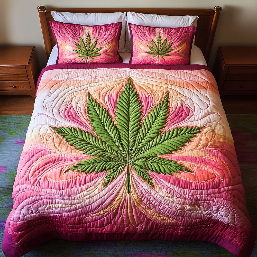 Herbal Vibes Quilt Bedding Set - Gift For Weed Lovers 05TGLU090625 - Blanket - GoDuckee