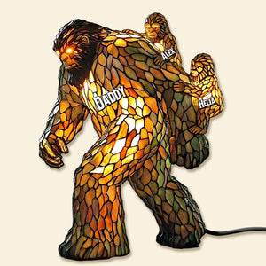 Papa Bigfoot Acrylic Light Box - Personalized Gifts For Dad 01NAMG270226 - Light Box - GoDuckee