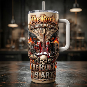 Rock Vibes Skull Music 40oz Tumbler - Personalized Gifts For Rock Lover Tumbler 02PAMG190326 - Tumbler Cup - GoDuckee
