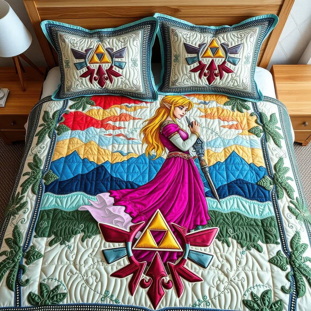Gifts For Action-adventure Game Lover Quilt Bed Set, Princess Of The Kingdom 04QHLU240125 - Blanket - GoDuckee
