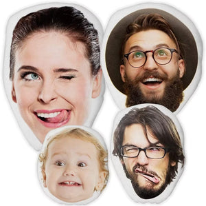 Custom Face Pillow, Funny Gift For Family Members, Upload Face Photo - Pillow - GoDuckee