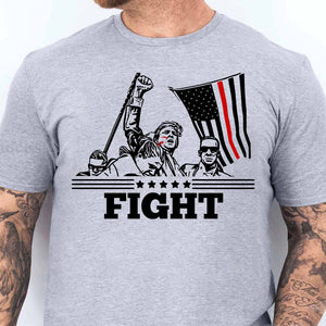 2024 Assassination Attempt Shirt Teflon Don & Keep Fighting For American Flag - Shirts - GoDuckee