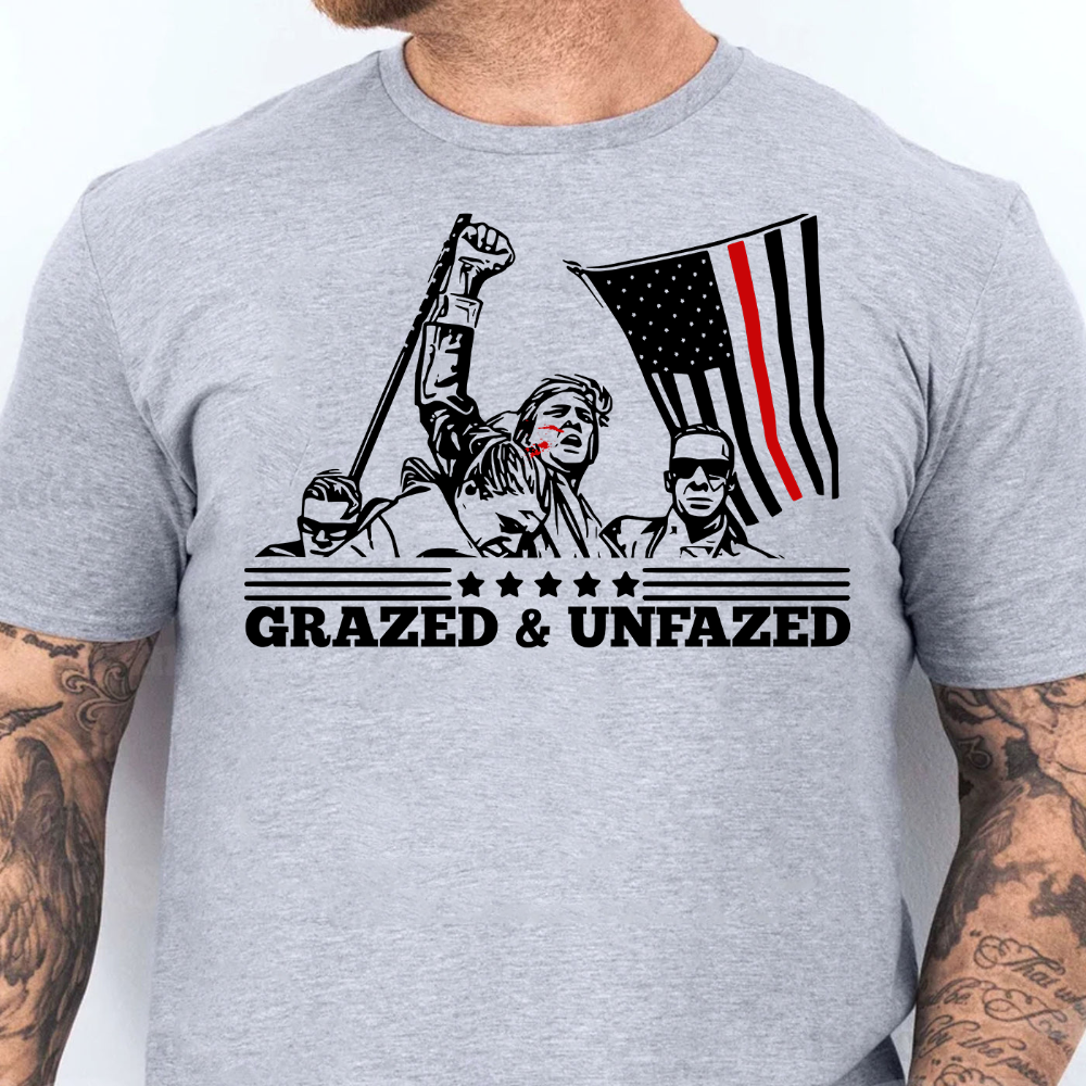 2024 Assassination Attempt Shirt Teflon Don & Keep Fighting For American Flag - Shirts - GoDuckee
