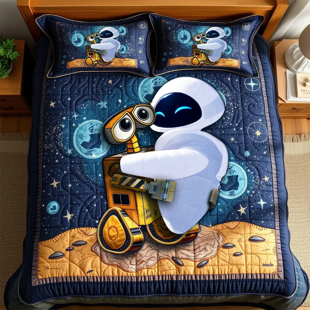 Gifts For Couple Quilt Bed Set, Love You To The Galaxy 03QHLU240125 - Blanket - GoDuckee
