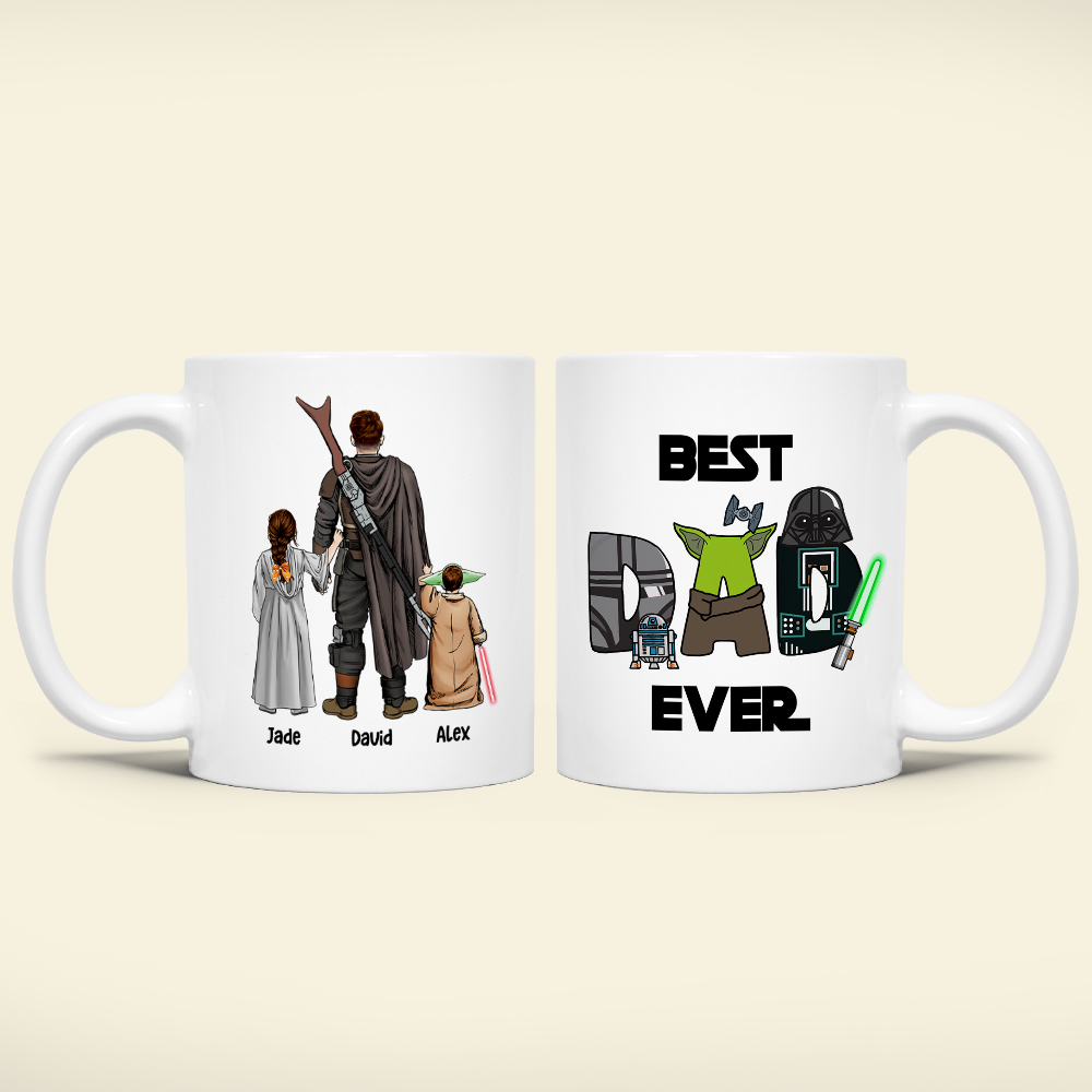 The Best Dad Gift Father's Day 04HUHN240423HH White Mug - Coffee Mug - GoDuckee