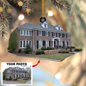 Custom Photo Gifts For Family, Upload House Photo Christmas Ornament 25pgxx290824 - Ornament - GoDuckee