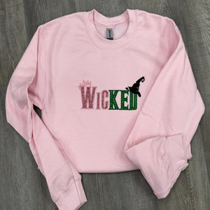 Glitter Embroidered Sweatshirt - Gift for Wick 237acxx260824 - Shirts - GoDuckee