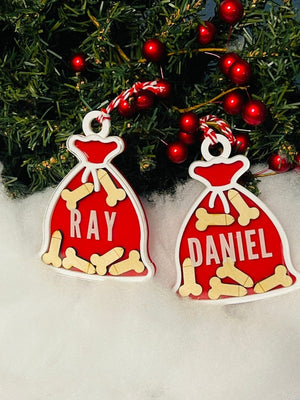 Personalized Gifts For Husband Shaker Ornament Funny Bag of D*cks Santa Sack - Ornament - GoDuckee