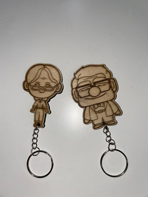 Gift For Couple Wood Key Holder Cartoon Movie 01ACXX190824 - - GoDuckee