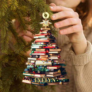 Personalized Gifts For Book Lovers Christmas Ornament 10ACXX240924 - Ornament - GoDuckee