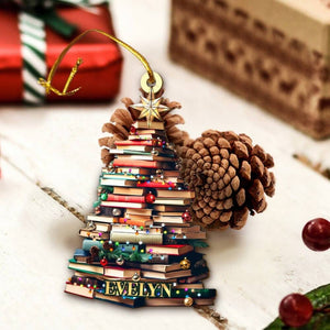 Personalized Gifts For Book Lovers Christmas Ornament 10ACXX240924 - Ornament - GoDuckee