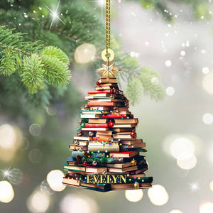 Personalized Gifts For Book Lovers Christmas Ornament 10ACXX240924 - Ornament - GoDuckee