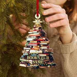 Personalized Gifts For Book Lovers Christmas Ornament 10ACXX240924 - Ornament - GoDuckee