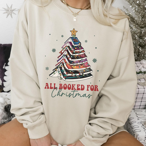 Gift For Christmas Shirt Bookish Christmas Tree Sweatshirt 05ACXX081024 - Shirts - GoDuckee